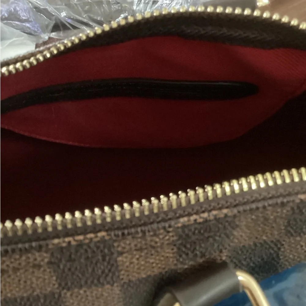 Checkered Brown Tote Bag - Picture 12 of 17